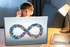 MuchoWow® Laptop Aufkleber Sticker Cover Unendliches Produktbild-Vorschau 3
