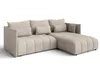 AX LIVING Hellbraun Ecksofa mit Schlaffunktion Bettkasten Produktbild-Vorschau 2