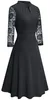 Elegantes Cocktailkleid mit Spitzenärmeln für Damen Produktbild-Vorschau 4