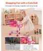 SucceBuy Einkaufswagen fš¹r Kinder, Supermarkt-Spielzeug Produktbild-Vorschau 4