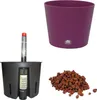 Set 4 teilig Hydro Set Blumentopf Flori Ø 16 lila Produktbild-Vorschau 3