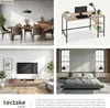 Collage of four different room settings: dining room, home office desk, living room, and bedroom. Produktbild-Vorschau