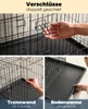Lionto transportkooi voor dieren, inklapbare metalen kooi Productafbeelding-voorbeeld 6