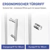 IMPTS Duschkabine Eckeinstieg 70x100 cm 180º Doppel Falttür Produktbild-Vorschau 11