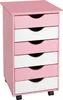 tectake® Rollcontainer aus Holz einfache Montage, 36 x 40 x Produktbild-Vorschau 1