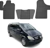 2003-2014 Mercedes Viano Fußmatten Gummi Schwarz 3 tlg Anteprima dell’immagine prodotto 1