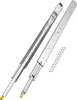 Two metal drawer slides and a pile of screws on a white background. Náhled obrázku produktu