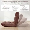 COSTWAY Bodenstuhl mit Verstellbarer Rückenlehne, Produktbild-Vorschau 5