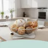 Relaxdays Obstschale Metall, runder Obstkorb, HxD: 8 x 28 Produktbild-Vorschau 3