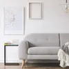 Relaxdays Beistelltisch, U-Form, Glas Tischplatte, Metall, Produktbild-Vorschau 2