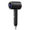 A black hairdryer with gold accents is shown against a white background. Produktbild-Vorschau