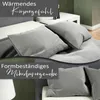 A bed with pillows and a blanket, suggesting comfort and warmth. Náhled obrázku produktu