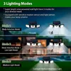Luce solare, lampada solare a tre lati, lampada a LED, Anteprima dell’immagine prodotto 14