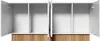 An open white cabinet with wooden base. Náhľad obrázku produktu