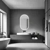 Armoire de toilette avec éclairage Talos Oval Vento 45x80 Voir les images du produit 18