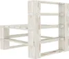 Divano da esterno centro pallet legno bianco Anteprima dell’immagine prodotto 2