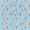 Mr. & Mrs. Panda Bandana Eichhörnchen Blume S - Blau - Produktbild-Vorschau 2