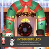 HOMCOM Weihnachtsdeko 2,45 m Torbogen mit Weihnachtsmann Produktbild-Vorschau 4