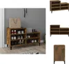 vidaXL Schuhregal Räuchereiche 102x36x60 cm Holzwerkstoff - Produktbild-Vorschau 1