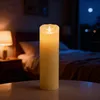 Relaxdays LED Kerze, HxD: 30 x 10 cm, flackernde Flamme, Produktbild-Vorschau 2