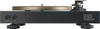 Side view of a black and gold turntable on a white background. Voir les images du produit