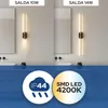 Applique murale LED SALDA-14 14W 680lm 4200K IP44 noir | Voir les images du produit 10