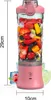 Prenosný mixér 600 ml - dobíjací, 6 nožov, na koktaily a Náhľad obrázku produktu 4