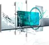 Italienischer Leinwand Leinwandbild - Turquoise Expression Produktbild-Vorschau 2