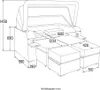 HOME DELUXE - Strandkorb HOLBY inkl. Abdeckung - 160 x 69 Produktbild-Vorschau 8