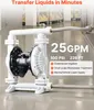 Pompa a doppia membrana ad aria compressa VEVOR, 95 L/min, Anteprima dell’immagine prodotto 3