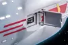 A close-up view of a compartment on a toy spaceship, revealing a USB port and a battery. Podgląd zdjęcia produktu