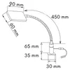 kalb | Lampe de chevet LED 4W, lampe de lecture, lampe de Voir les images du produit 5