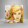 Bild auf Leinwand - Leinwandbild - Frau Sommer Blume - Produktbild-Vorschau 3