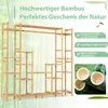 COSTWAY Pflanzenregal Bambus, Standregal mit 9 Ebenen, Produktbild-Vorschau 4