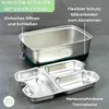FRADABOX® Lunchbox „Frankie“ 2000ml, 4 Fächer, Premium Produktbild-Vorschau 3