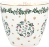 Greengate Latte Cup Becher JOELLE Weiß Weihnachtsbecher mit Produktbild-Vorschau 3