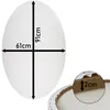 Maßbild der ovalen Leinwand: 61 cm breit, 91 cm hoch und ca. 2 cm stark Produktbild-Vorschau