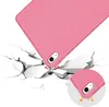 A pink tablet case is shown falling and impacting a cracked surface, illustrating its protective qualities. Anteprima dell’immagine prodotto