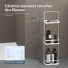 doporro Duschablage ohne Bohren 3 Ebenen Badregal Stehend Produktbild-Vorschau 4