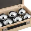 Billes de pétanque Relaxdays, lot de 8 billes en acier avec Voir les images du produit 8