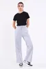 COMEOR pantaloni da jogging da donna a gamba larga (grigio Anteprima dell’immagine prodotto 6