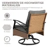 LVHOM 3-teiliges Gartenmöbel Set, Balkonmöbel mit Kissen, Produktbild-Vorschau 4