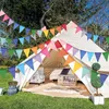 Bunt Wimpelkette Outdoor Wetterfest, 12M Indoor Party Produktbild-Vorschau 5