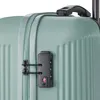A close-up of a green suitcase with a TSA lock. Náhľad obrázku produktu