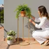 DanDiBo Blumenhocker Metall Gold Rund 70 cm Blumenständer Produktbild-Vorschau 5