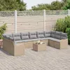 "2026 Promotion" Gartensofa-set Beige Poly-Rattan - Produktbild-Vorschau 3
