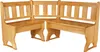 A corner bench set made of wood. Produktbild-Vorschau