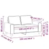 2-Sitzer-Sofa Weinrot 120 cm Stoff Produktbild-Vorschau 8