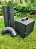 A set of smoking accessories laid out on grass in a garden setting. Produktbild-Vorschau