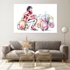 Bilder auf glas - Frau Taschen Reisen Tourismus - 120x80cm Produktbild-Vorschau 7